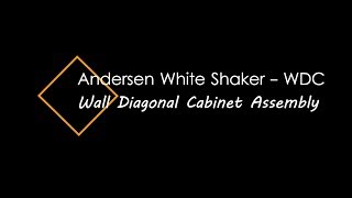 Andersen White Shaker - Wall Diagonal Cabinet Assembly