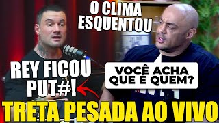 TRETA! REY LEVA ESPORRO AO VIVO E RESPONDE APÓS CANCELAMENTO DE IDA NO PODCAST DO RODOLFO MARIZ