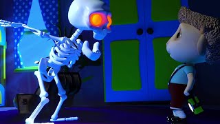 Skeleton in the Dark | Funny Animation for Children &amp; Kids Songs | Dolly and Friends 3D