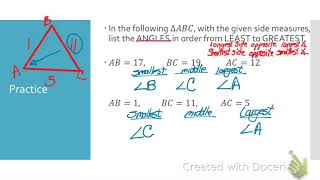 Geo-Concept 19B (Midsegments and Triangle Inequalities) - Part 2