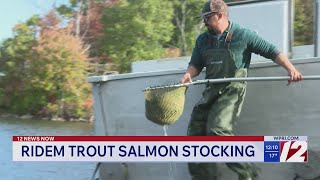 RIDEM crews restocks lakes, pond with fish