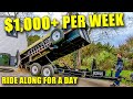 1000 per week dump trailer side hustle  pays for itself quickly