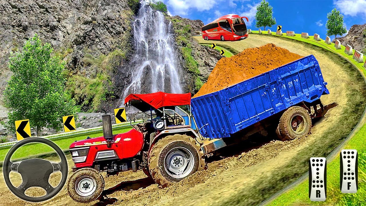 Real Tractor Trolley Cargo Driving Simulator 2022 - Android Gameplay