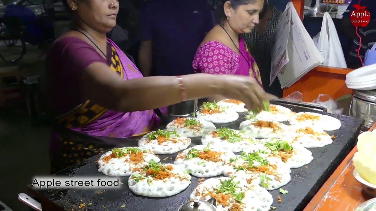 Soft and Smooth Carrot Uttapam - Carrot Sponge Dosa - Apple Street Food | APPLE STREET FOOD