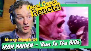 Vocal Coach REACTS - IRON MAIDEN 'Run To The Hills'