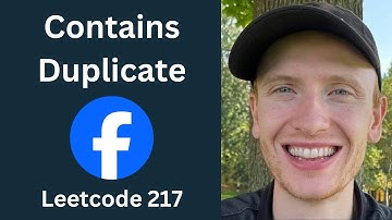 Contains Duplicate - Leetcode 217 - Hashmaps & Sets (Python)