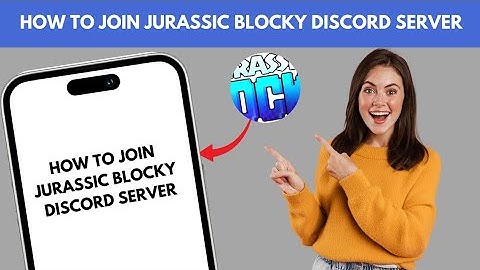 HOW to JOIN JURASSIC BLOCKY DISCORD SERVER