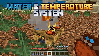 Minecraft But You Need WATER to SURVIVE 😱 (Temperature System Addon 1.26+)”