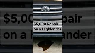 Toyota Highlander Hit With $5,000 Oil Leak Repair and the Owner Says Two Used Kias Did Better
