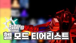 Sol's RNG Boss Battle Hell Difficulty Aura Tier List [ Roblox ]
