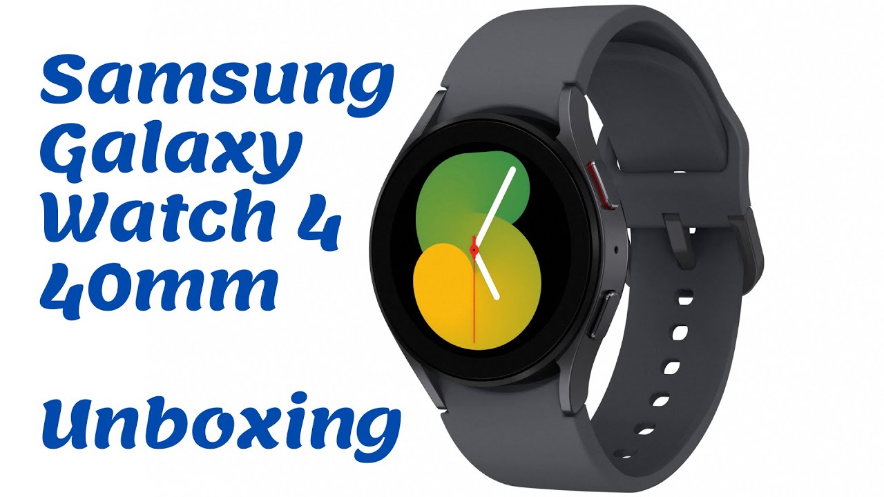 Samsung Galaxy Watch 4 40mm Black Unboxing - YouTube