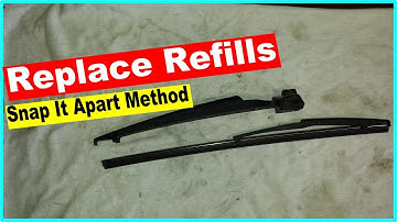 How To Replace Rear Windshield Wiper Refill or Insert By Snapping It Apart