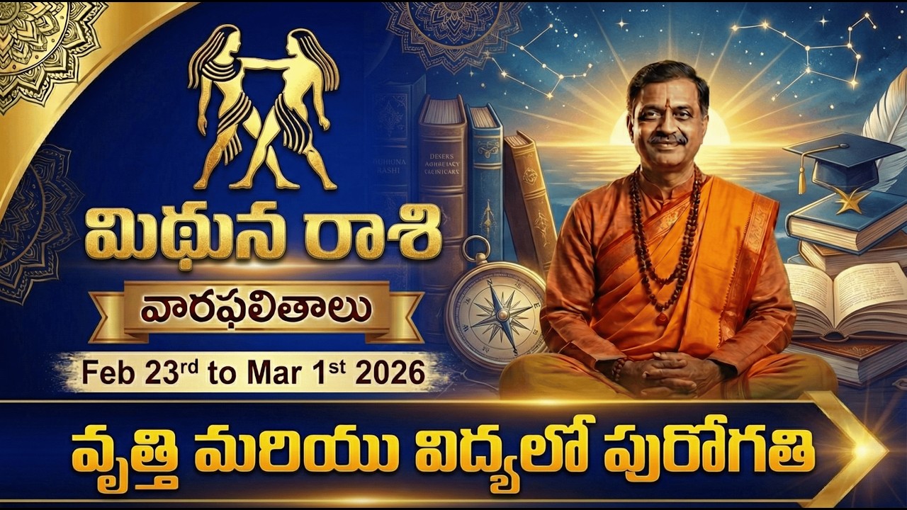 వారఫలితాలు - Weekly Horoscope | మిథున రాశి (GEMINI) - Mithuna Rashi | 23rd Feb to 1st March 2026