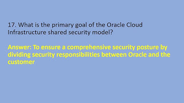 Oracle Cloud Infrastructure 2023 Foundations Associate (1Z0-1085-23) Full Question Solution