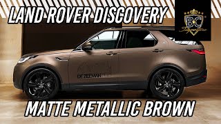 Land Rover Discovery wrap in Matte Metallic brown