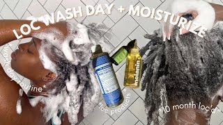 SIMPLE LOC WASH DAY + MOISTURIZE ROUTINE #locs #washday | Chalice Christal