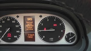 mercedes 2010 b-class srs restraint system malfunction - faulty relay