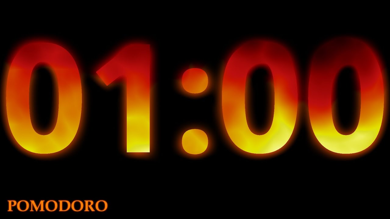 1 minute Timer - Study - Work - Deep Focus - Countdown Timer - No Music ...