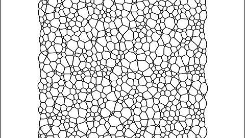 2D Dry Foam: Coarsening from regular grid initial state