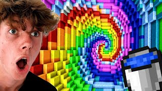 IMPOSSIBLE MINECRAFT RAINBOW DROPPER!