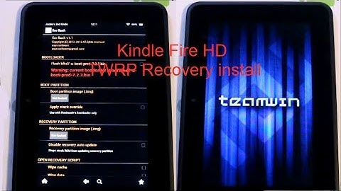 Kindle Fire HD 7in TWRP recovery and 2nd bootloader install