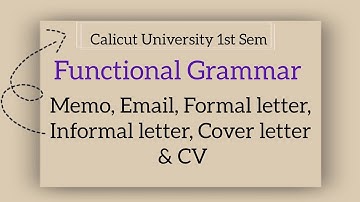 Calicut University 1st Sem Functional Grammar Important Short Essay & Essay Questions