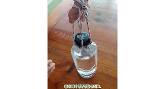 Making a bottle carrier rope 물병고리매듭법