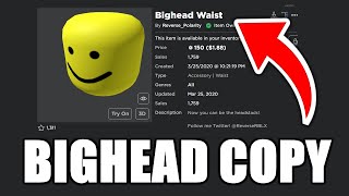 New Bighead Item Biggest Copy Of All Time Youtube - big head song roblox id