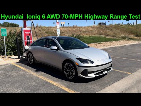 Hyundai IONIQ 6 Has A Huge Range Improvement Over IONIQ 5! 70-MPH Highway Range Test (AWD Limited)