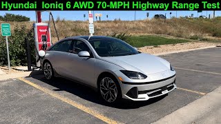 Hyundai IONIQ 6 Has A Huge Range Improvement Over IONIQ 5! 70MPH Highway Range Test (AWD Limited)