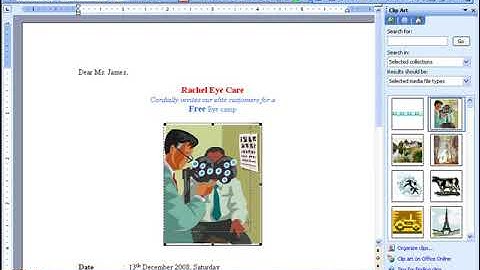 MS Word || Exercise || Creating an Invitation using Mail merge