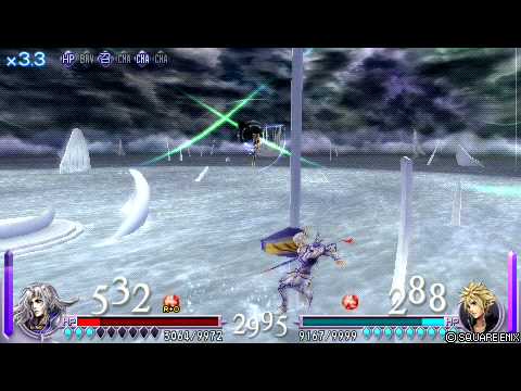 【DFF】DISSIDIA UT versus-60 セシル VS クラウド