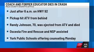 York coach dies after vehicle hits ATV Monday sheriff says