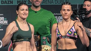 UNDISPUTED LEGACY • Katie Taylor vs Chantelle Cameron FULL WEIGH-IN & FACEOFF • DAZN Boxing
