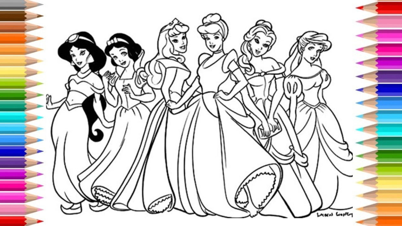 Disney Princess Coloring Compilation ✨😍 | Relax & Color Magical Princesses | Satisfying & Relaxing