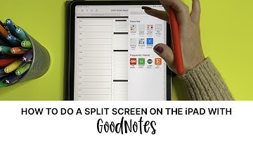 Split Screen Tutorial using an iPad and GoodNotes