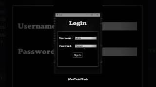 Python Login System with Animations #shorts #tkinter #programming #animation