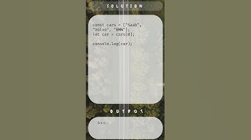 How to access an array element by referring to the index number  #beenumlearning #javascript