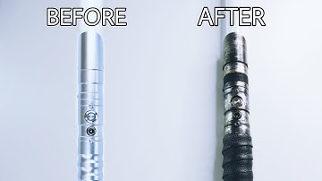 HOW TO TURN YOUR $90 LIGHTSABER INTO A $500 LIGHTSABER (WEATHERING TUTORIAL)