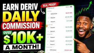 HOW TO EARN DAILY COMMISSION ON DERIV 