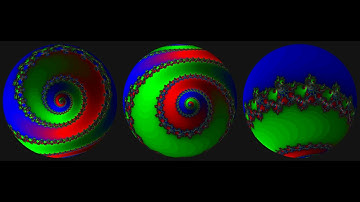 Mandelbrot set projected on a shrinking Riemann-Sphere