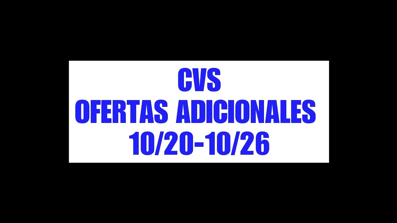 CVS MAS OFERTAS 10/20-10/26|Randee Saves