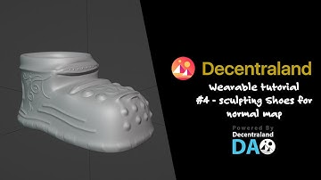 How to Sculpt a Shoe / Decentraland Wearable Tutorial 4