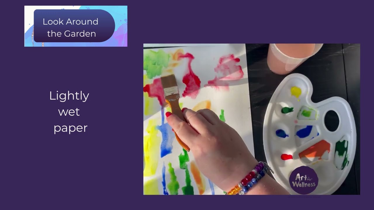 The Zen Garden: Watercolour splashing background & Sketching for Calm and Clarity