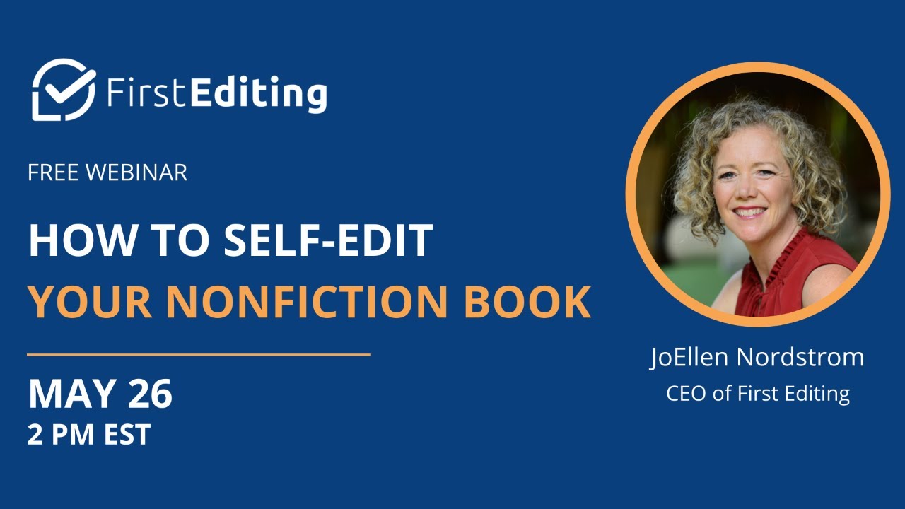 How to Self-Edit Your Nonfiction Book - YouTube