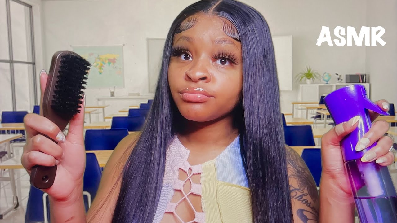 ASMR | Toxic Mean Girl Gives You A Slick Ponytail In Class Role Play! 📚