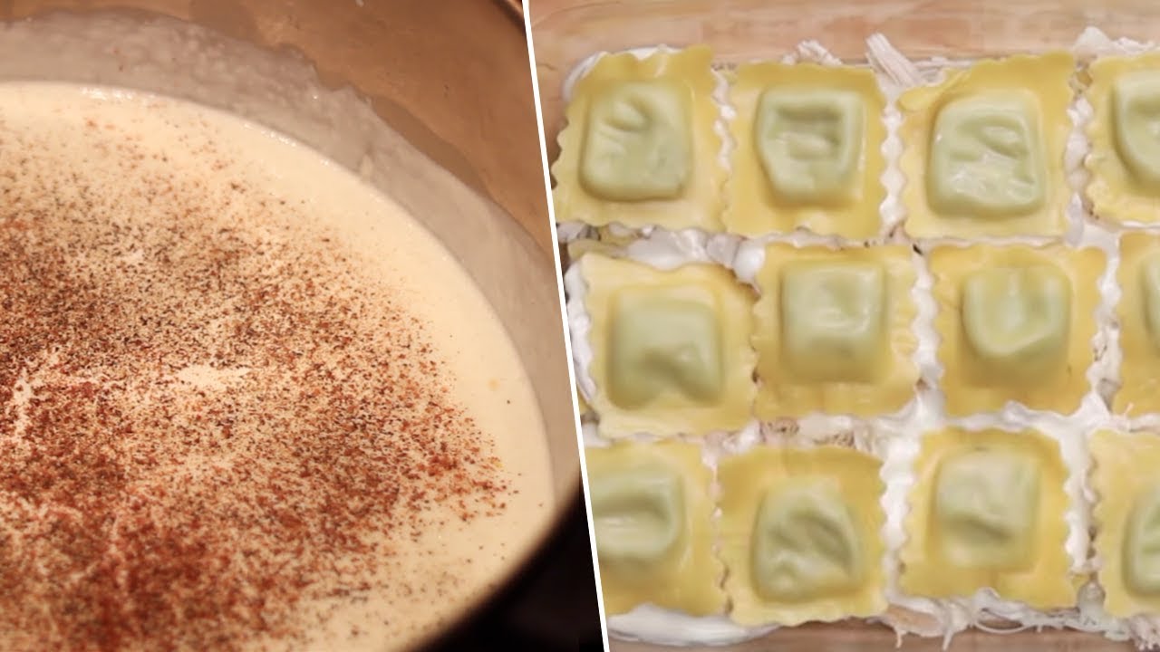 Лазанья с равиоли и курицей-альфредо — тест Buzzfeed №143