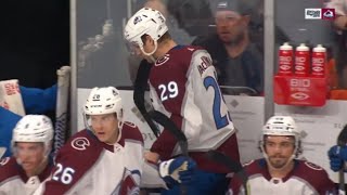 Nathan MacKinnon Leaves Game With Upper-Body Injury #Request
