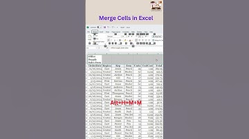 Excel Hack: Merge Cells in a Flash! 💻⚡️ #ExcelTips #Shortcut
