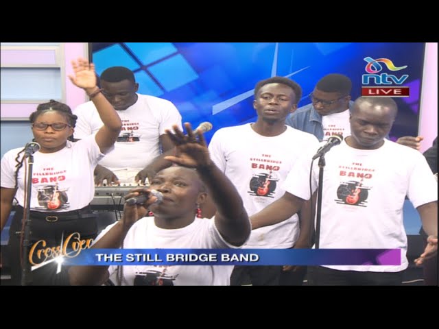 The Still Bridge Band leads a praise and worship session on #NTVCrossover class=